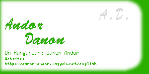 andor danon business card